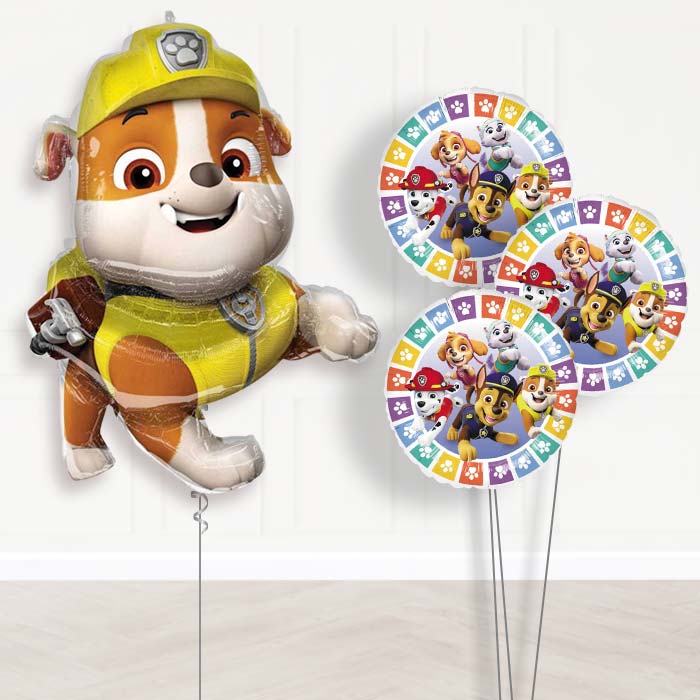 Rubble Helium Balloon Bouquet Delivered - Themed Bouquet | Party Save Smile