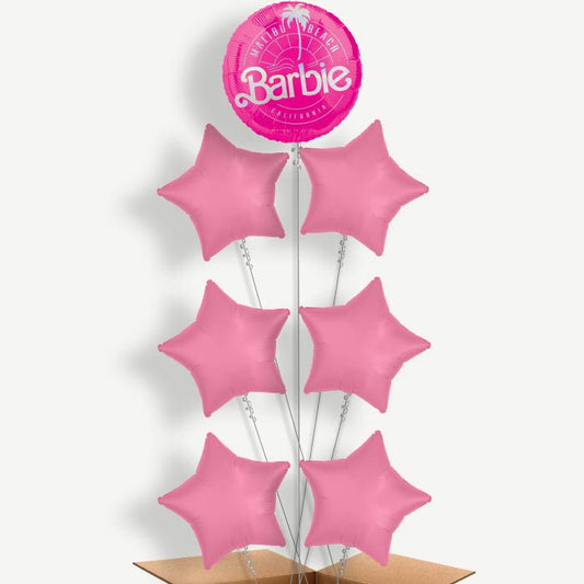 Barbie Malibu Beach Balloon Arrangement Inflated with Helium | Party Save Smile