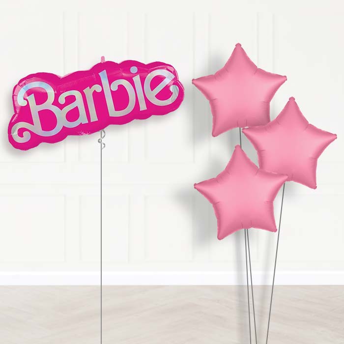 Barbie Shaped Balloon Bouquet Delivery - Plain Bouquet | Party Save Smile
