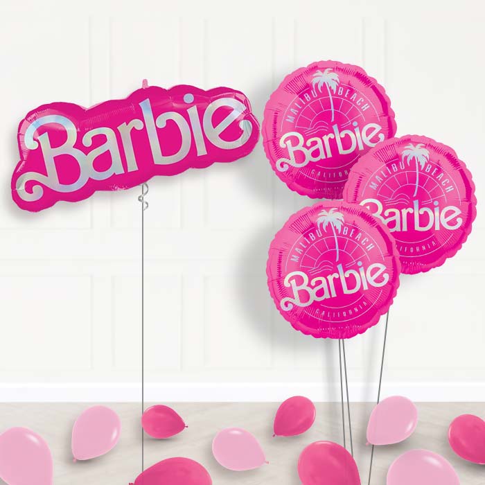 Barbie Shaped Balloon Bouquet Delivery - Themed Bouquet and Latex | Party Save Smile