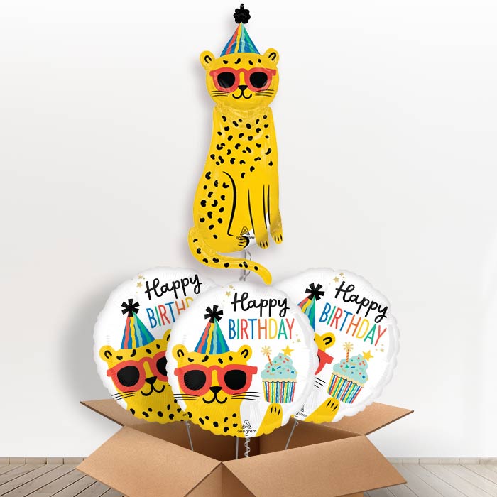 Teenage Mutant Ninja Turtles Leo Helium Balloon in a Box - with 3 Themed Balloons | Party Save Smile