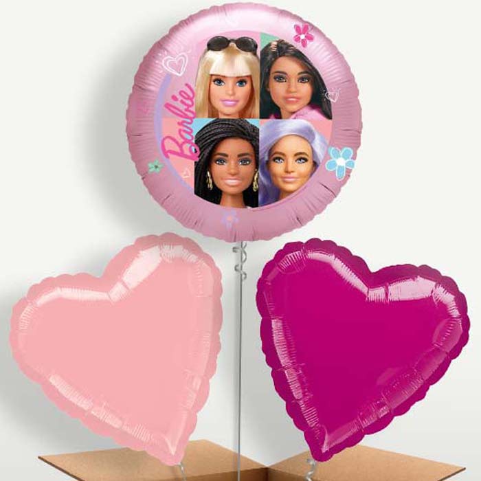 Barbie Party Bunch of Balloons inflated with Helium | Party Save Smile