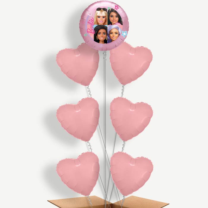 Barbie Party Balloon Arrangement Inflated with Helium | Party Save Smile