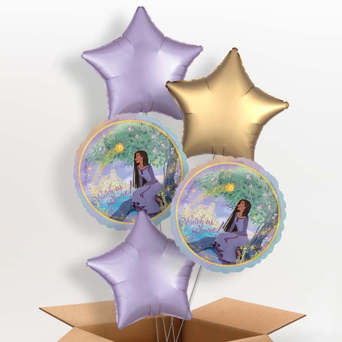 Disney Wish Helium Balloon in a Box - 5 Balloon | Party Save Smile