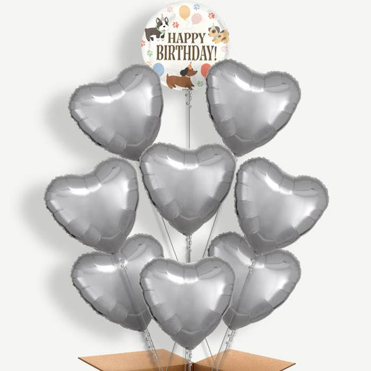 Dog Happy Birthday Balloon Bundle Inflated with Helium | Party Save Smile
