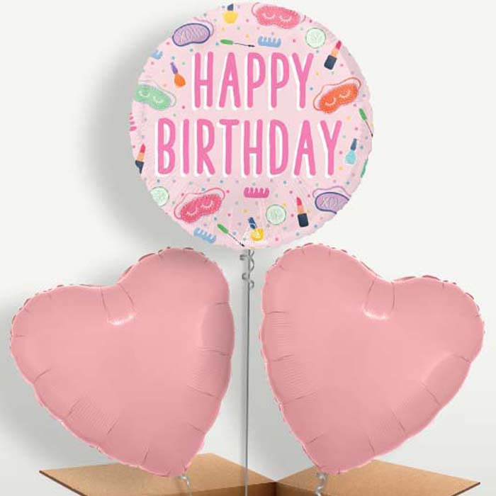 Spa Happy Birthday Helium Bunch of Balloons | Party Save Smile