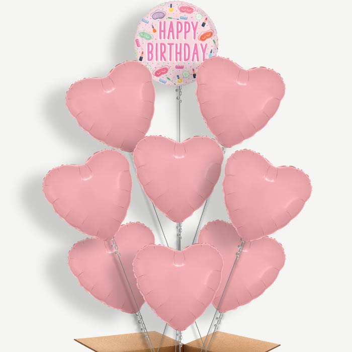 Spa Happy Birthday Helium Balloon Bundle | Party Save Smile