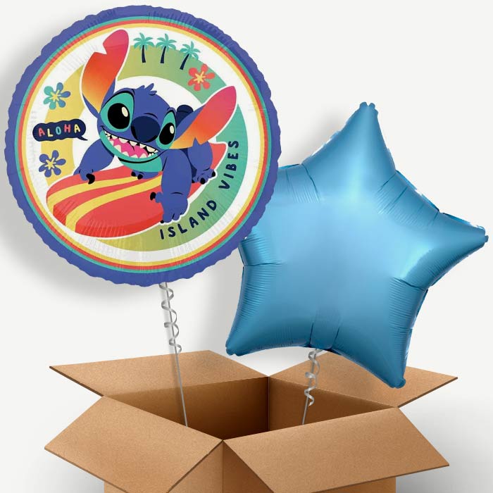 Stitch Helium Balloon Couple | Party Save Smile