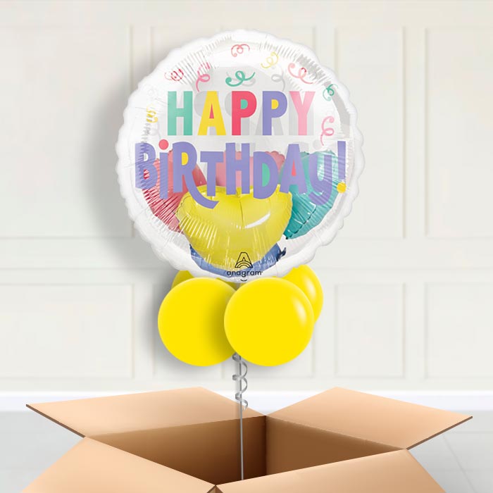 Pastel Confetti Insiders Birthday Helium Balloon in a Box - Insider Balloon | Party Save Smile