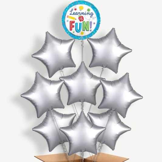 Best Teacher Ever Balloon Bundle Inflated with Helium | Party Save Smile