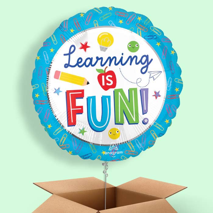 Best Teacher Ever Helium Balloon in a Box - 1 Balloon | Party Save Smile