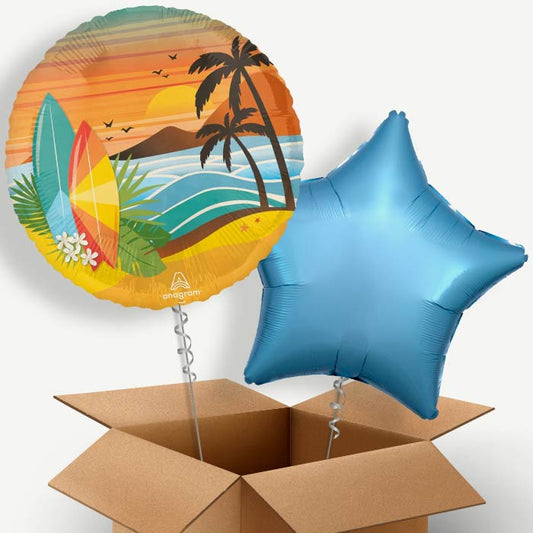 Beach Life Tropical Helium Balloon Two | Party Save Smile