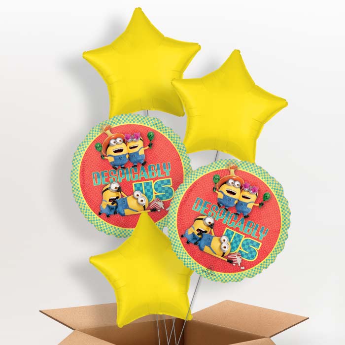 Despicable Me 4 Helium Balloon in a Box - 5 Balloons | Party Save Smile