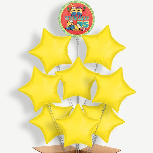 Despicable Me 4 Balloon Bundle Inflated with Helium | Party Save Smile