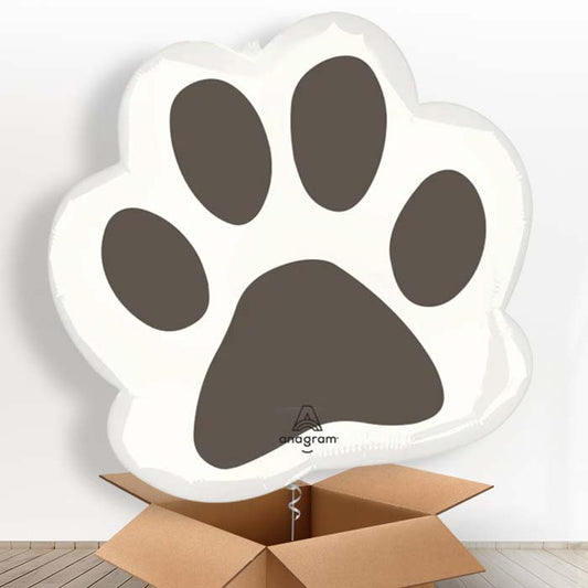 Giant Paw Print Helium Balloon in a Box - Giant Balloon | Party Save Smile