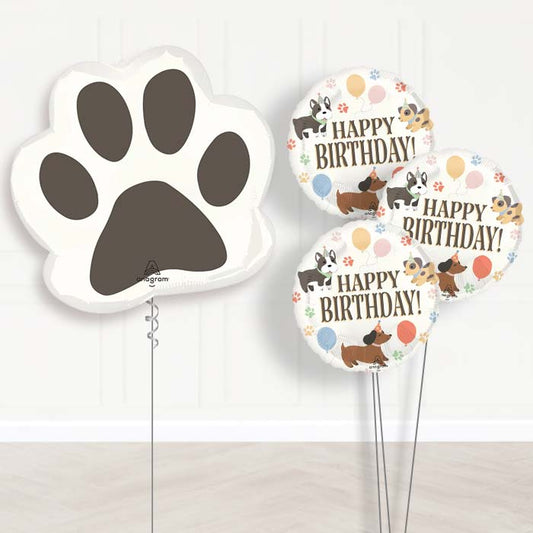 Giant Paw Print Balloon Bouquet Delivery - Themed Bouquet | Party Save Smile
