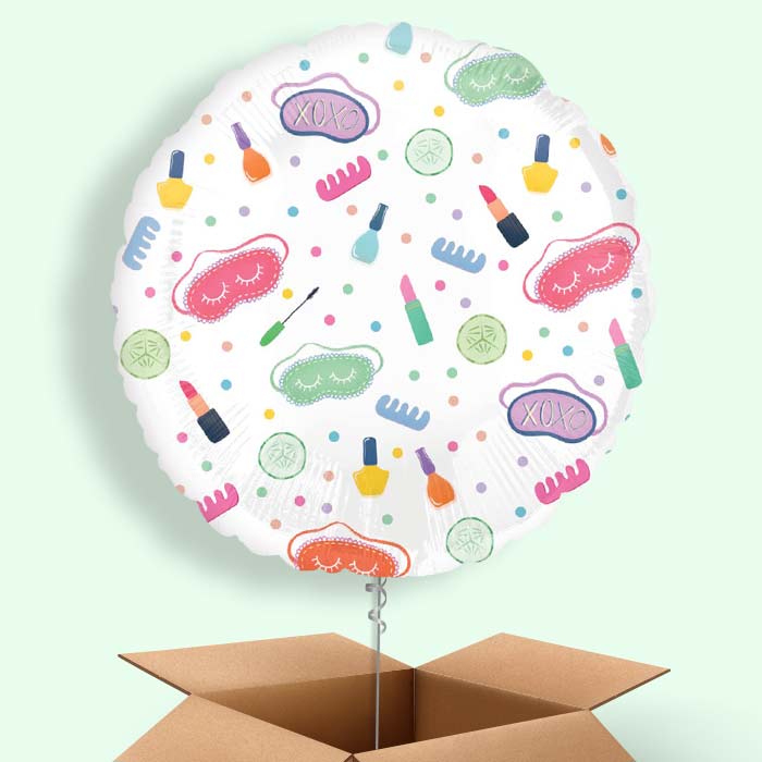 Make Up Helium Balloon in a Box: Pamper Party Balloons - 1 Balloon | Party Save Smile