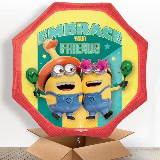 Despicable Me 4 Embrace Your Friends Helium Balloon in a Box - 1 x Giant Balloon | Party Save Smile