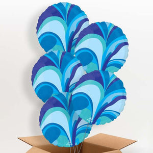 Blue Marble Round Helium Balloon in a Box