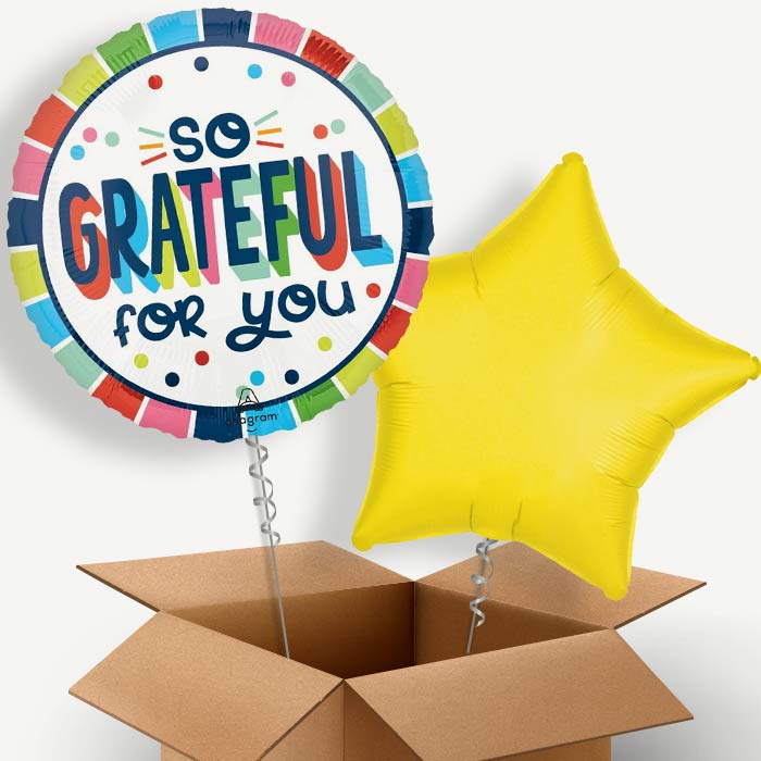 So Grateful for You Helium Balloon Couple | Party Save Smile