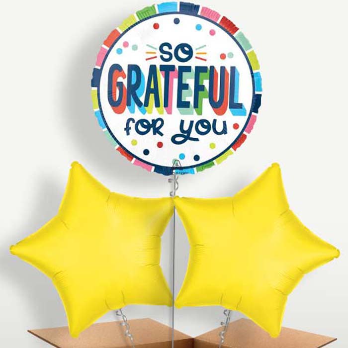 So Grateful for You Helium Bunch of Balloons | Party Save Smile