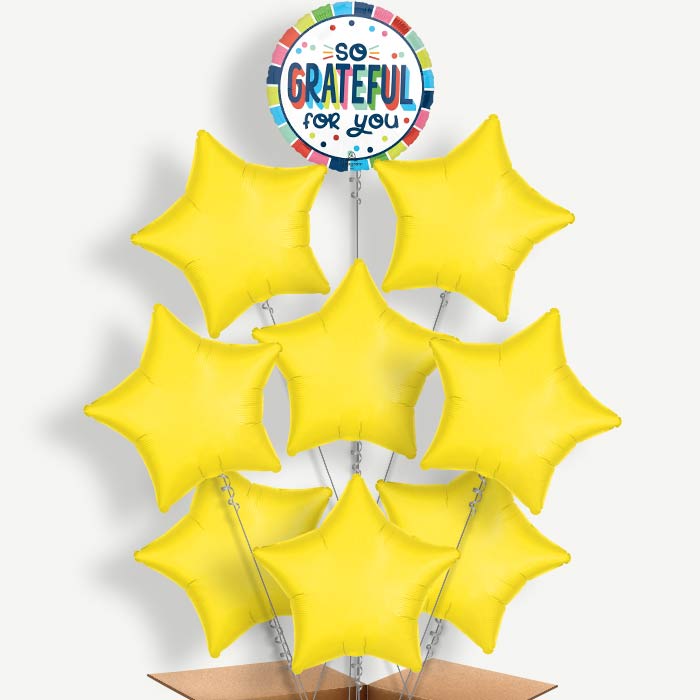 So Grateful for You Helium Balloon Bundle | Party Save Smile
