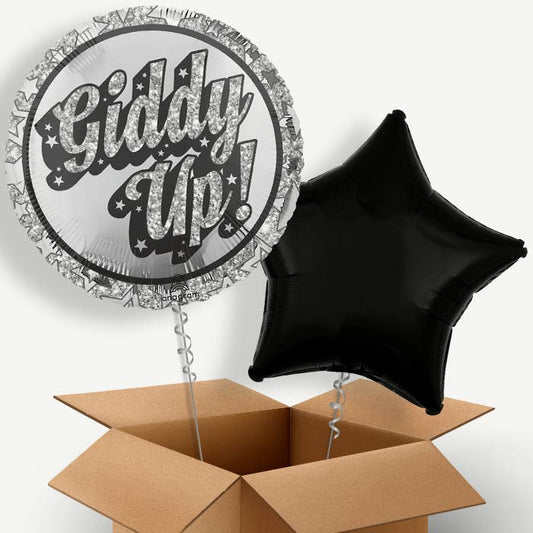 Disco Western Giddy Up Helium Balloon Duo | Party Save Smile