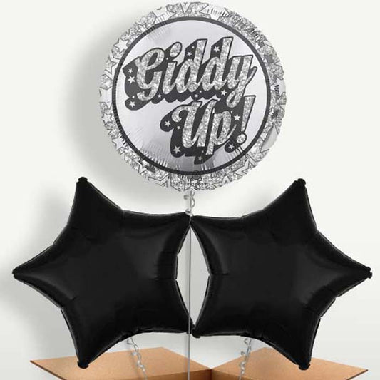 Disco Western Giddy Up Trio Balloon Bunch | Party Save Smile