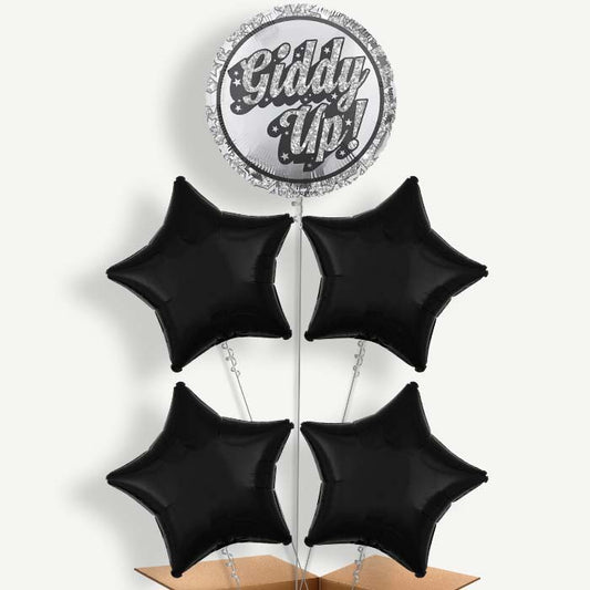 Disco Western Giddy Up Helium Cluster Balloons | Party Save Smile