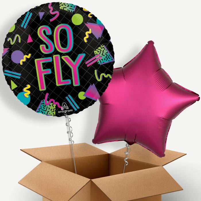 90s Party So Fly Helium Balloon Two | Party Save Smile