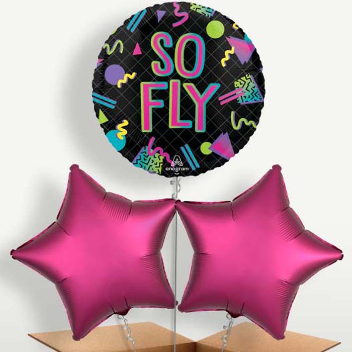 90s Party So Fly Bunch of Balloons inflated with Helium | Party Save Smile