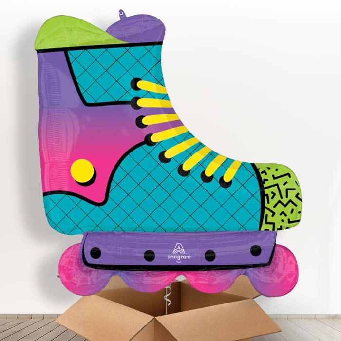 Roller Skate Helium Balloon in a Box - 1 x Giant Balloon | Party Save Smile