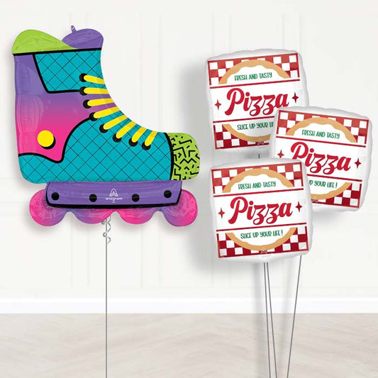 Roller Skate Balloon Bouquet Delivery - 1 x Giant Balloon with Themed Bouquet | Party Save Smile