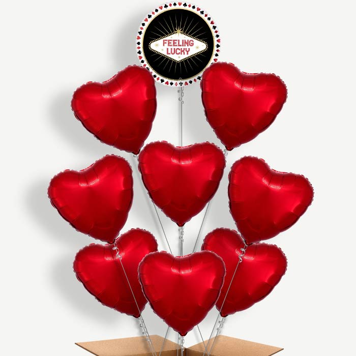 Feeling Lucky Casino Helium Balloon Bundle | Party Save Smile