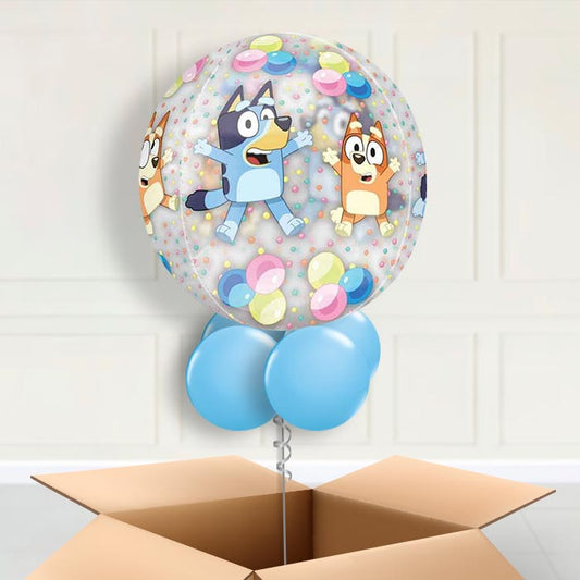 Bluey Orbz Helium Filled Balloon in a Box - Orbz Balloon | Party Save Smile