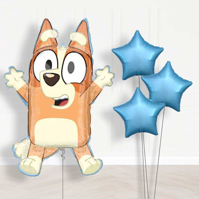 Giant Bingo Shaped Balloon Bouquet Delivery - 1 x Giant Balloon with Plain Bouquet | Party Save Smile