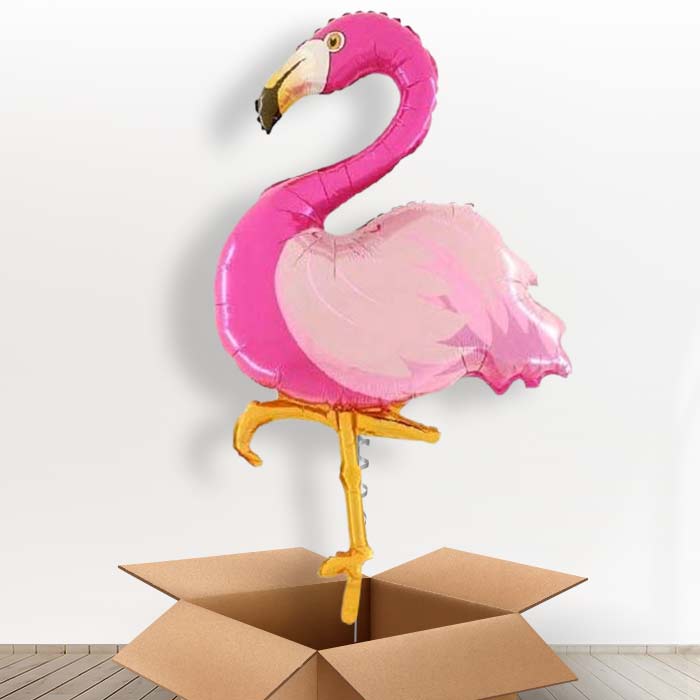 Giant Flamingo Helium Balloon in a Box - Giant Balloon | Party Save Smile