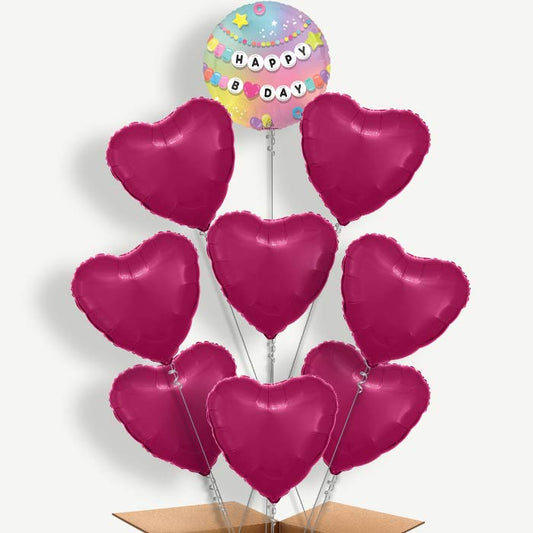 Best Friend Happy Birthday Helium Balloon Bundle | Party Save Smile