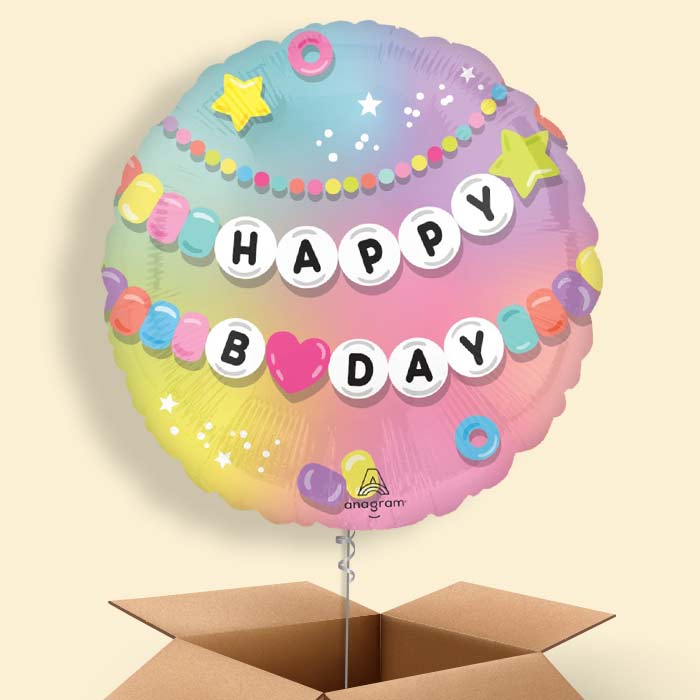 Best Friend Happy Birthday Helium Balloon in a Box - 1 Balloon | Party Save Smile