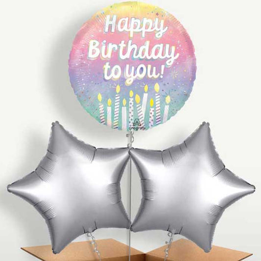 Birthday Cake Candles Happy Birthday To You Bunch of Balloons | Party Save Smile