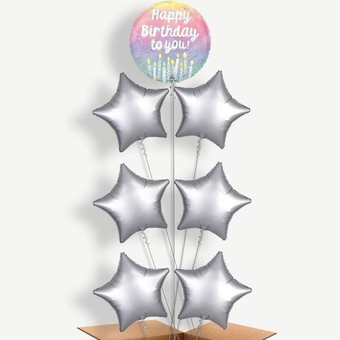Birthday Cake Candles Happy Birthday To You Balloon Arrangement | Party Save Smile