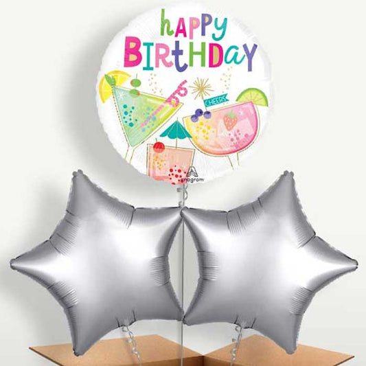 Cocktail Surprise Happy Birthday Bunch of Balloons | Party Save Smile