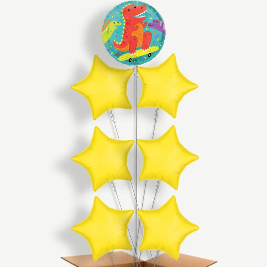 Cool Dinosaurs Balloon Arrangement Inflated with Helium | Party Save Smile