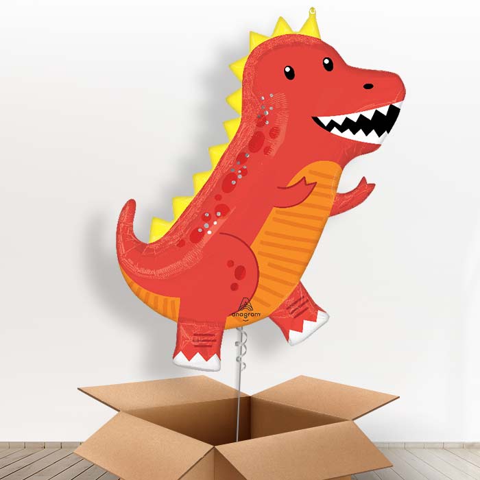 Cool T-Rex Helium Balloon in a Box - 1 x Giant Balloon | Party Save Smile