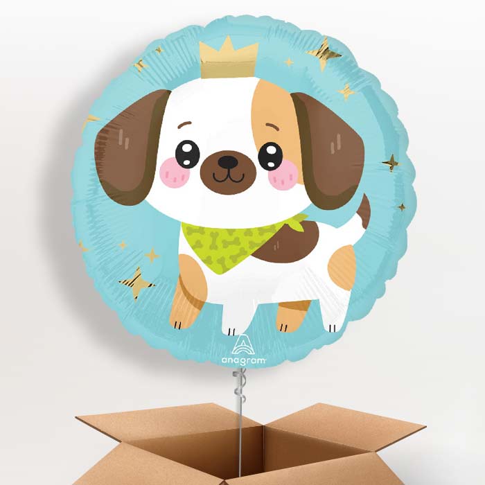 Kawaii Puppy Helium Balloon in a Box | Party Save Smile -1 Balloon