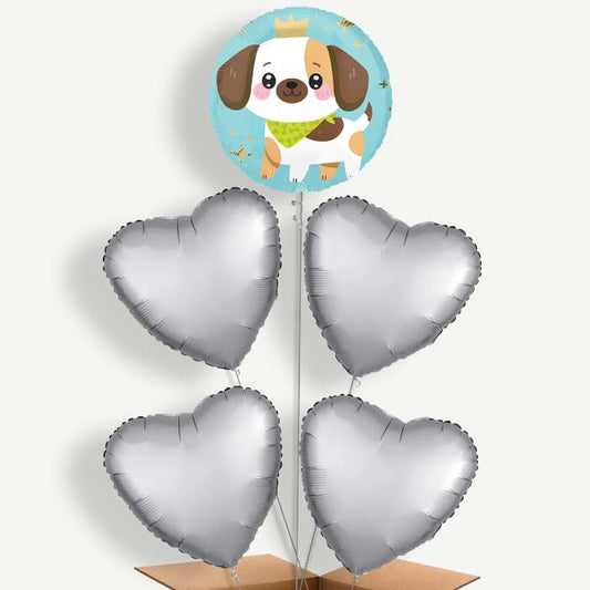 Kawaii Puppy Balloon Cluster Inflated with Helium | Party Save Smile
