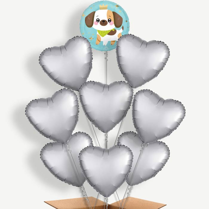 Kawaii Puppy Balloon Bundle Inflated with Helium | Party Save Smile