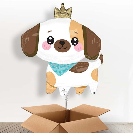 Kawaii Puppy Giant Helium Balloon in a Box - 1 x Giant Balloon | Party Save Smile