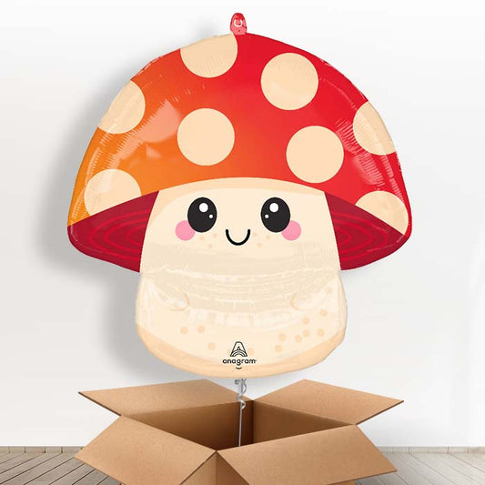 Mushroom Little Truffle Helium Balloon in a Box - 1 x Giant Balloon | Party Save Smile