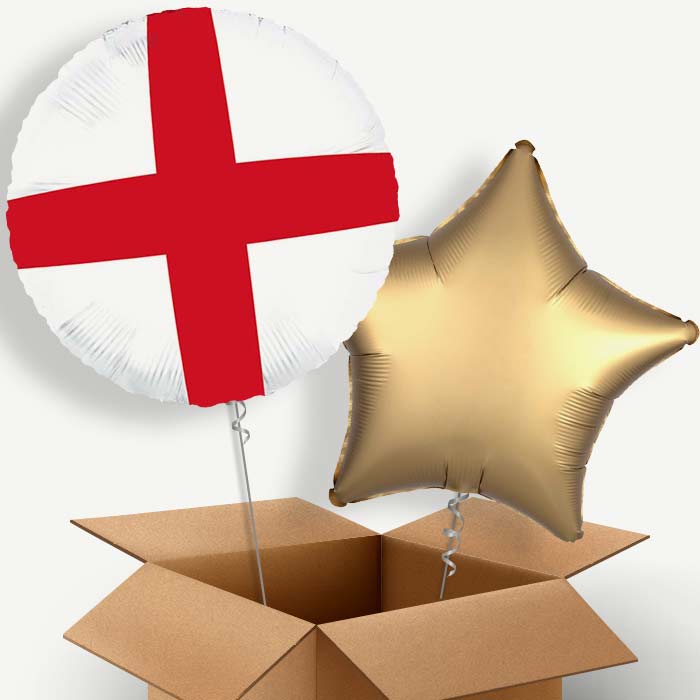 England Cross of St George Helium Balloon Two | Party Save Smile